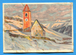 Val252, Pro Juventute, Eglise De Lavin, Kirche, Chiesuola, H. -B. Wieland, GF, Circulée 1940 - Lavin