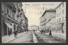 MILANO VIA VIGEVANO E STAZIONE P. TICINESE VG. 1939 N°D217 - Milano (Milan)