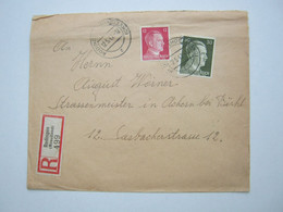 LUXEMBURG , RODINGEN , Klarer Stempel Auf Einschreiben 1942 - 1940-1944 Deutsche Besatzung