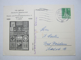 1958 , Privatganzsache Verschickt Aus BERLIN , Rs. Viel Text - Cartes Postales Privées - Oblitérées