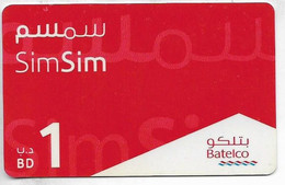 Bahrain 1 BD  SimSim Batelco - Bahrein