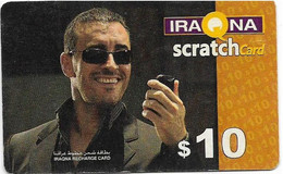 IRAQ - Iraqna - Man With Mobile $10 Scratch Card , Refill Card  Expiry Date : 31/12/2006 [used] - Irak