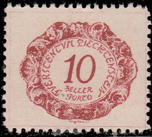 Liechtenstein Taxe 1920. ~ T 2/6/8* - Timbres Taxe - Portomarken