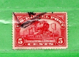 (Us.2) Stati Uniti ° - 1912 PARCEL POST PACCHI POSTALI MAIL TRAIN 5c. Yvert 5.  USATO - Paquetes & Encomiendas