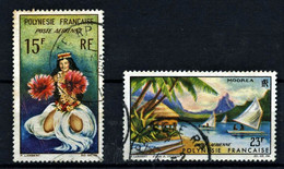 POLYNESIE FRANCAISE.   Poste Aérienne N° 7 Et N° 9 - Oblitérés. 1964 - Oblitérés