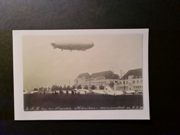 Zeppelin R III über Dem Flugplatz München Oberwiesenfeld, Repro, S/w, 10 X 15 Cm - Luftfahrt