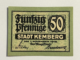 Allemagne Notgel Kemberg 50 Pfennig - Collections