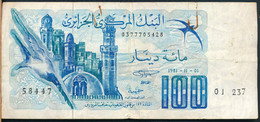 °°° ALGERIE - 100 DINARS 1981 °°° - Algerije