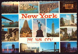AK 025838 USA - New York City - Mehransichten, Panoramakarten