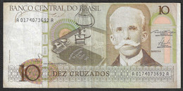 Brasile - Banconota Circolata Da 10 Cruzados P-209a.1 - 1986 #19 - Brasil