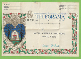 História Postal - Filatelia - Telegrama - Telegram - Natal - Christmas - Noel - Philately  - Portugal - Cartas & Documentos