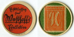 N93-0677 Timbre-monnaie Westoff's Edelliköre - 40 Pfennig - Kapselgeld - Encased Stamp - Notgeld