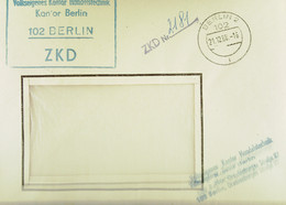 Brief Mit ZKD-Kastenstempel "Volkseigenes Kontor Handelstechnik Kontor Berlin 102 BERLIN" Vom 21.12.66 Nach Potsdam - Briefe U. Dokumente