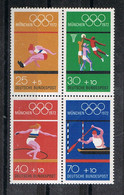 Bund 734/737 Postfrisch Im Viererblock - Olympische Spiele München 1972 - Unused Stamps