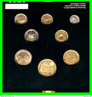 ESPAÑA CARACTERÍSTICAS CARTERA OFICIAL DE ESPAÑA 1995 FNMT. COLECCION DE 8 MONEDAS CALIDAD PROOF DE CURSO LEGAL, - Ongebruikte Sets & Proefsets