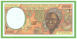 CENTRAL AFRICAN REPUBLIC C.A.S. 2000 FRANCS 1997  P-303Fd UNC - Centrafricaine (République)