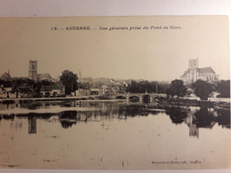 Carte Postale De Auxerre, 89, Vue Générale Prise Du Pont De Gien - Auxerre