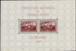 Luxembourg Luxemburg 1937 Usine Sidérurgique Esch/Alzette Bloc Neuf MNH** - Blocks & Sheetlets & Panes