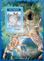 2014 MOZAMBIQUE MNH. HARES    |  Yvert&Tellier Code: 841  |  Michel Code: 7319 / Bl.903 - Mozambique