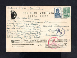 S4962-RUSSIA-OLD SOVIETIC NAZI CENSOR POSTCARD MOSCOW To GERMANY.1940.WWII.Russland.RUSSIE Carte Postale - Briefe U. Dokumente