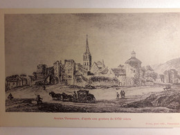 Carte Postale De Vermenton, 89, Ancien Vermenton, D'après Une Gravure Du 17e Siècle, Carros - Vermenton