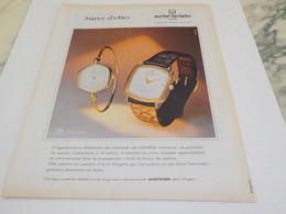 ANCIENNE PUBLICITE SURES D ELLES  MONTRE MICHEL HERBELIN 1980 - Autres & Non Classés