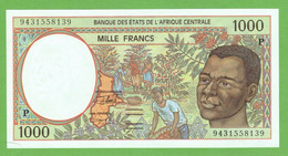 CHAD C.A.S. 1000 FRANCS 1994  P-602Pb ABOUT UNC - Chad