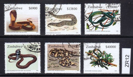 Zimbabwe 2005 Snakes VFU / Used / O (Simbabwe) ZR12 - Zimbabwe (1980-...)