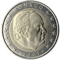 2 Euro MONACO 2001 - NUEVA - NEUF - SIN CIRCULAR - NEW 2€  -- FROM ROLL - Monaco
