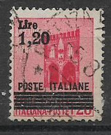 REGNO D'ITALIA  LUOGOTENENZA  1945 MONUMENTI SASS. 524 USATO VF - Oblitérés