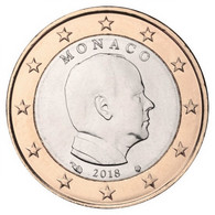 1 Euro MONACO 2018 - NUEVA - NEUF - SIN CIRCULAR - NEW 1€  -- FROM ROLL - Monaco