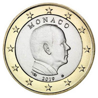 1 Euro MONACO 2019 - NUEVA - NEUF - SIN CIRCULAR - NEW 1€  -- FROM ROLL - Monaco