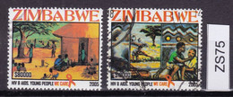 Zimbabwe 2005 HIV / Aids VFU / Used / O (Simbabwe) ZS75 - Zimbabwe (1980-...)