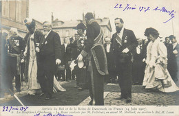 Royauté - Carte Photo - Roi Et Reine Du Danemark En France - Réception à Cherbourg - Juin 1907 - Royalty Personnalités - Königshäuser