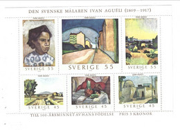 Sweden 1969  Souvenir Sheet Ivan Agueli NEW - Nuevos