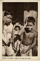 Native Boy Baptized Old Missionary Postcard Missie Van Mission De Scheut CPA CICM Indonesia Celebes Sulawesi Makassar - Indonesia