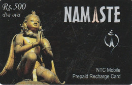 Nepal, NP-NTC-REF-0002B, Rs. 500, Namaste, Buddha Figure, 30/12/07 - Nepal