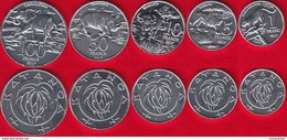 Katanga Set Of 5 Coins: 1 - 100 Francs 2017 "Animals" UNC - Katanga