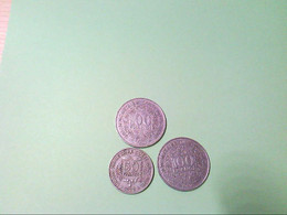 Ost Afrika, 3 Münzen, 2 X 100 Francj, 1 X 50 Francj, Erhaltungszustand: Schön. - Numismatik