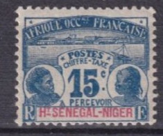 HAUT-SENEGAL - 1906 - TAXE YVERT N°3 * MLH - COTE = 14 EUR. - Unused Stamps