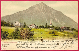 En L'état, CPA Suisse BE - AESCHI Und NIESEN ° Verlag J. Wäfler-Wyss N° 7599 - Aeschi Bei Spiez