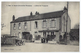CPA 89 Yonne Saint St Florentin Vergigny La Gare Hôtel Des Voyageurs Près Pontigny Migennes Brienon Sur Armançon Auxerre - Saint Florentin