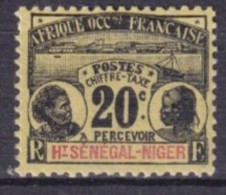 HAUT-SENEGAL - 1906 - TAXE YVERT N°4 * MLH - COTE = 19 EUR. - Unused Stamps