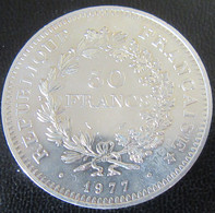 France - Monnaie 50 Francs Hercule 1977 En Argent - M. 50 Francs