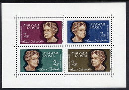 HUNGARY 1964 Eleanor Roosevelt  Block MNH / **.  Michel Block 41 - Blocks & Kleinbögen