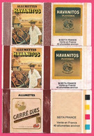 3 ÉTIQUETTES DE BOITES D'ALLUMETTES  - PUBLICITÉS HAVANITOS - CARRÉ D'AS - Zündholzschachteletiketten