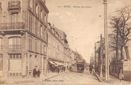 CPA 51 REIMS AVENUE JEAN JAURES (cliché Rare - Reims