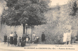 CPA 66 SAINT LAURENT DE CERDANS FONTAINE SAINT ANTOINE - Autres & Non Classés