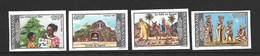 Burkina Faso 1995 Christmas Set Of 4 Imperforate / Non Dentele MNH - Burkina Faso (1984-...)