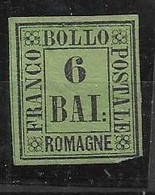 Romagna Genuine With Original Gum Mh * 300 Euros+++ 1859 With DOT OVER "O" - Romagne